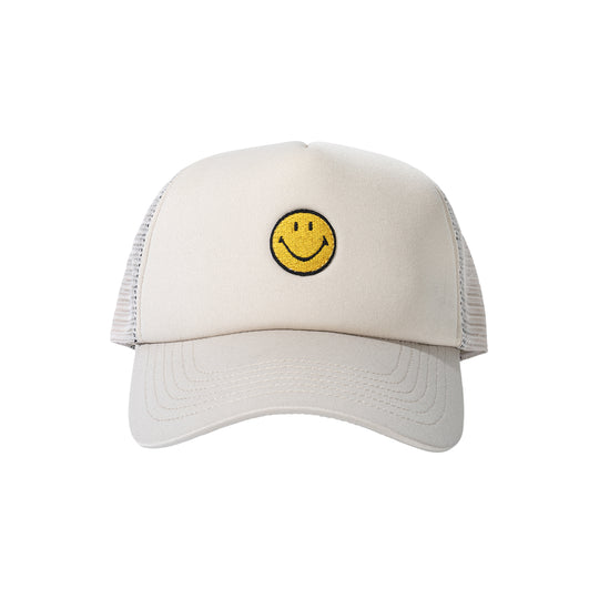 Market Studios Unisex Smiley Studios Trucker Hat MKT25FW-HT0080-WDASH Wood Ash