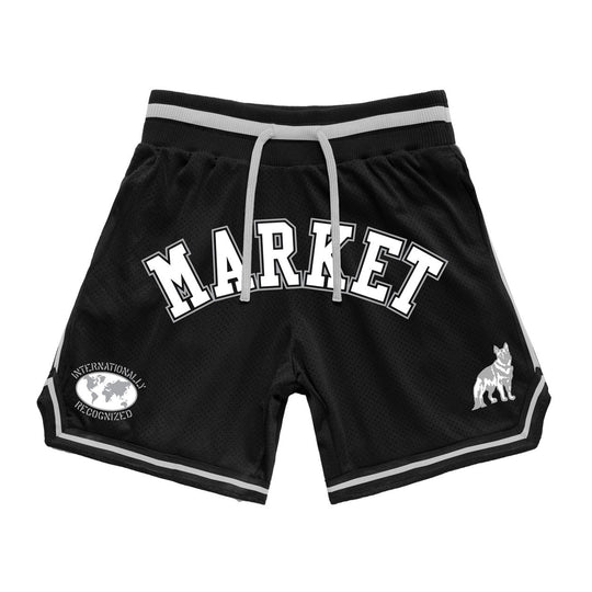 Market Studios Mens International Game Shorts MKT25Q2-KB0052 Black