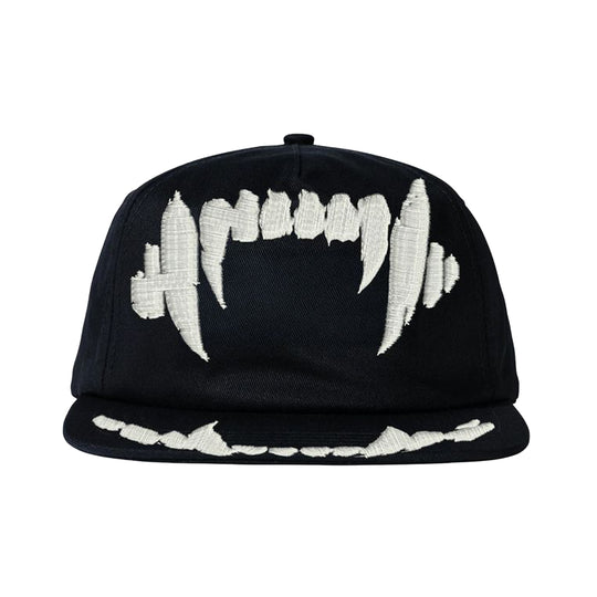 Market Studios Unisex Beware My Bite Strapback Hat MKT26FW-HT0237-BLK Black