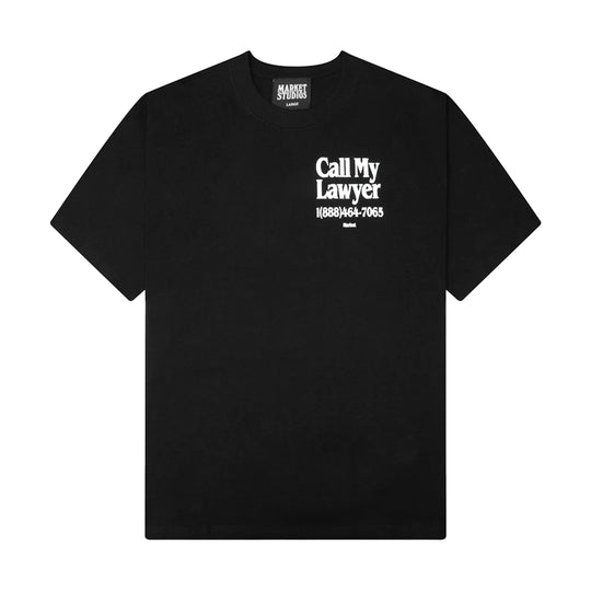 Market Studios Mens Flip The Bird Crew Neck T-Shirt MKT26FW-SS1190-BLK Black