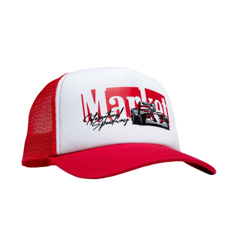 Market Studios Unisex Formula Trucker Hat MKT26Q1-HT0162-RED Red/White