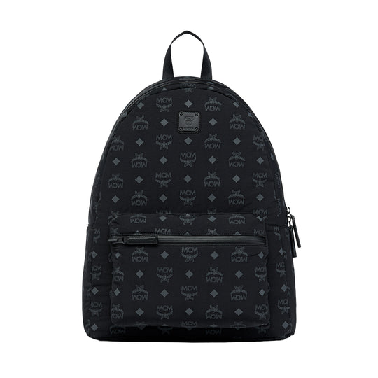 MCM Unisex Stark In Monogram Packable Backpack Med MMKGSVE09-BK Black