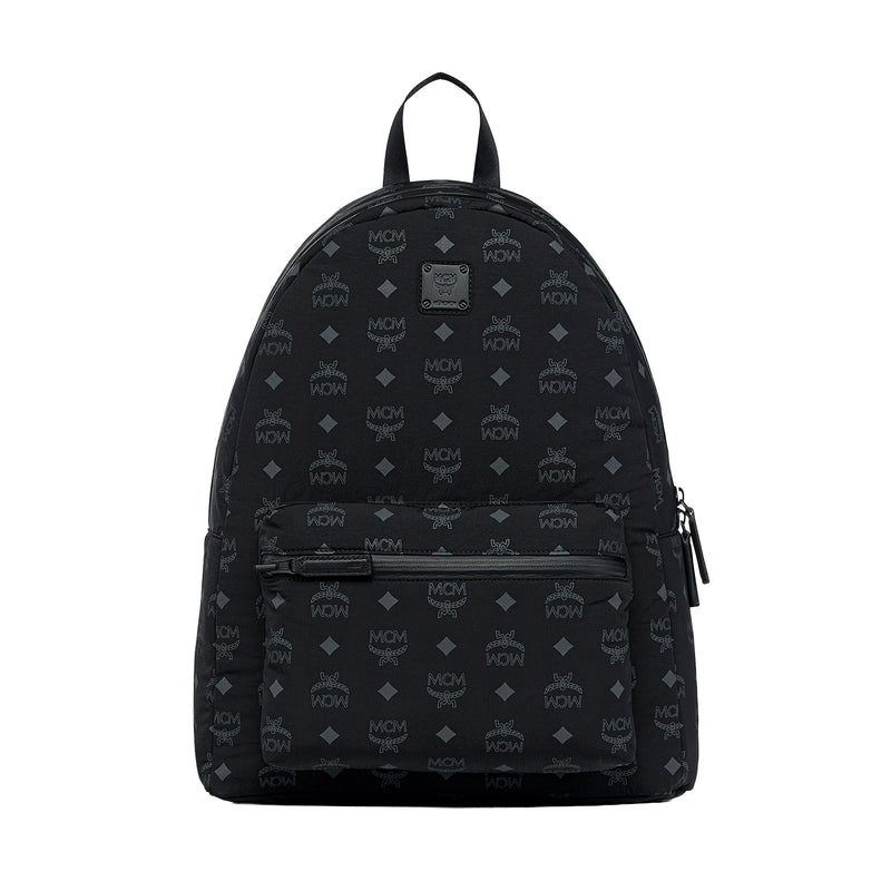 MCM Unisex Stark In Monogram Packable Backpack Med MMKGSVE09-BK Black