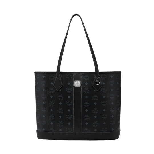 MCM Womens New Liz Visetos Shopper Med MWPGSLR04-BK Black