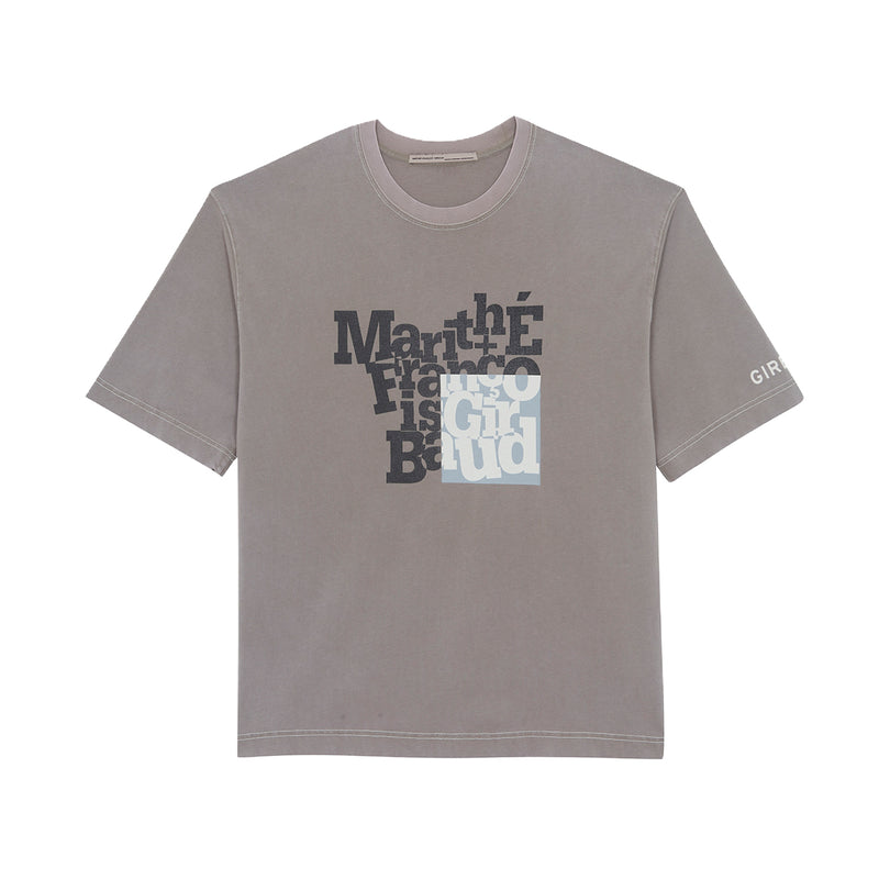 Marithe + Franois Girbaud Mens Elyptique T22 Crew Neck T-Shirt CT-ELYT22-TSH-GD-ROC Rock