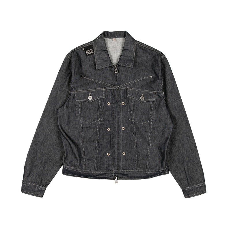 MFG Mens Blouxon Denim Jacket DE-BLXN-JCK-BRT-MTB Broken Twill/Midnight Blue
