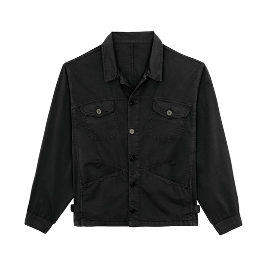 MFG Mens Maskix / E-Toile Denim Jacket DE-MASX-JCK-ETL-CHA Charcoal