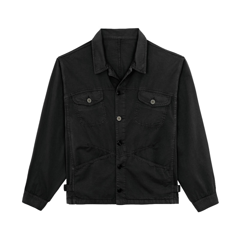 MFG Mens Maskix / E-Toile Denim Jacket DE-MASX-JCK-ETL-CHA Charcoal