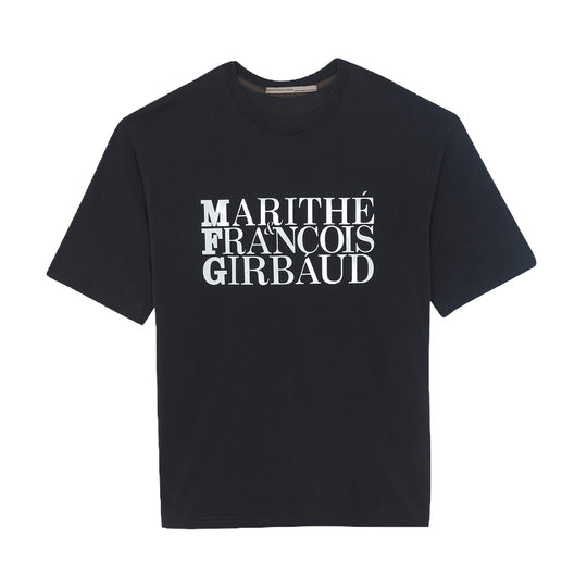MFG Mens T22 Ozone Crew Neck T-Shirt HJ-TVDX-TSH-OZ-BLK-WHI Black/White