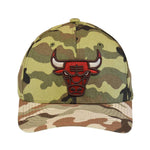 Mitchell & Ness Unisex NBA Chicago Bulls Woodland Desert Redline Snapback Hat 6HSSMM19494-CBUCMWD Camo Woodland, Undervisor