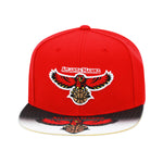 Mitchell & Ness Mens NBA Atlanta Hawks Swingman Pop HWC Snapback Hats 6HSSMM21036-AHARED1 Red ,Yellow Brim