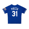 Mitchell & Ness Mens MLB Los Angeles Dodgers Authentic Mike Piazza 1997 Button Front Shirt ABBF3103-LAD97MPIROYA Royal