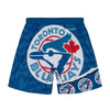 Mitchell & Ness Mens MLB Toronto Blue Jays Jumbotron 2.0 Sublimated Shorts PSHR1220-TBJYYPPPRYWH Royal/White