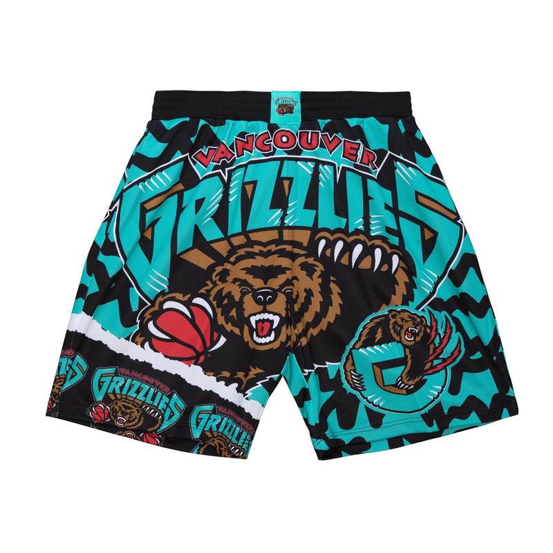 Mitchell & Ness Mens NBA Vancouver Grizzlies Shorts PSHR1220-VGRYYPPPBKTL Black/Teal