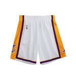Mitchell & Ness Mens NBA Los Angeles Lakers Swingman 2009-10 Shorts SMSHAC19184-LALWHIT09 White