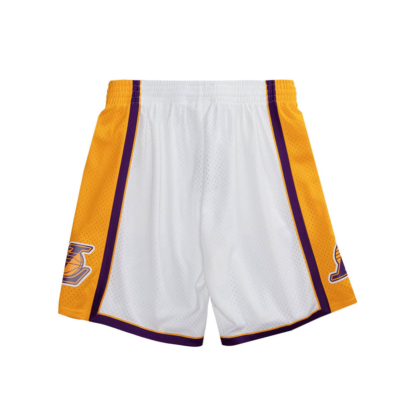 Mitchell & Ness Mens NBA Los Angeles Lakers Swingman 2009-10 Shorts SMSHAC19184-LALWHIT09 White