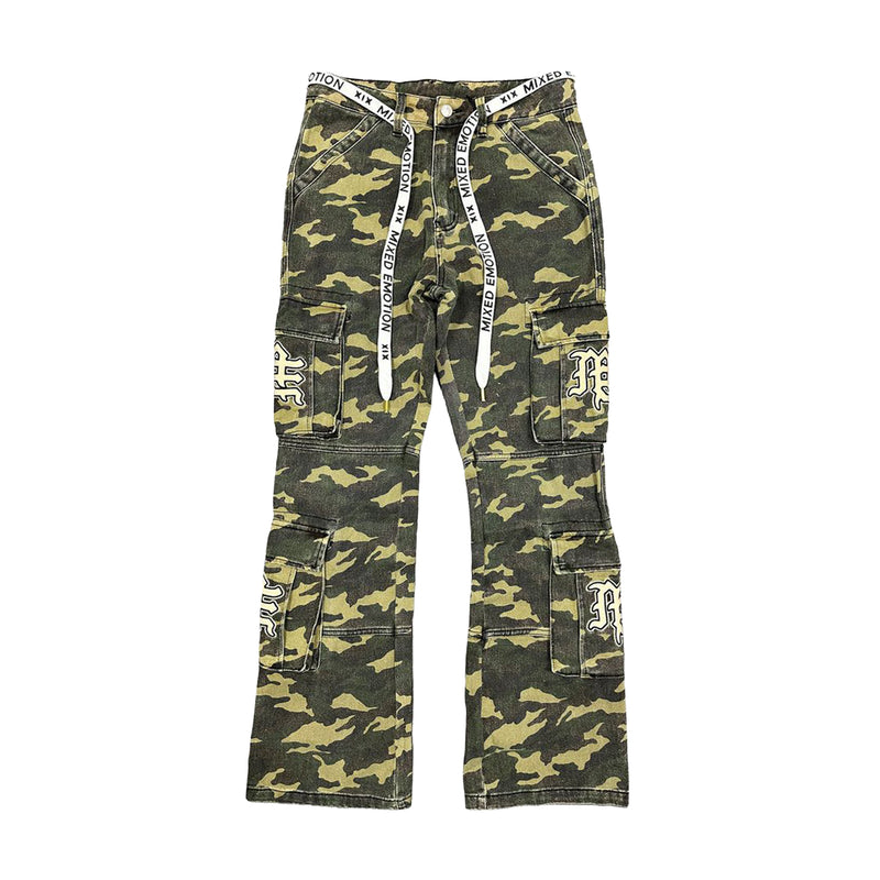 Mixed Emotion Mens Me Cargo Pants Camo