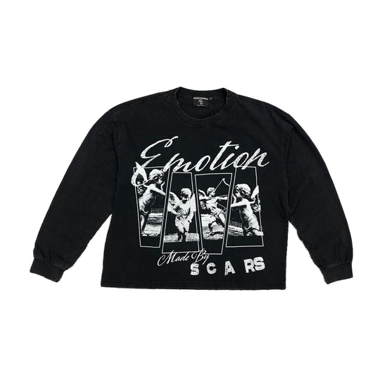 Mixed Emotion Mens Playground Long Sleeve Shirt Black