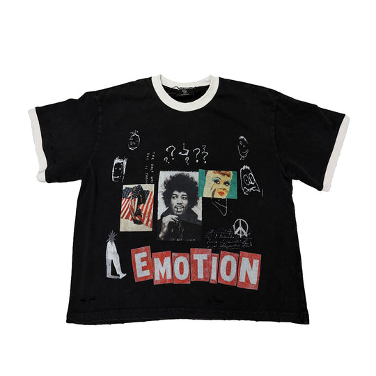 Mixed Emotion Mens Static Crew Neck T-Shirt Black