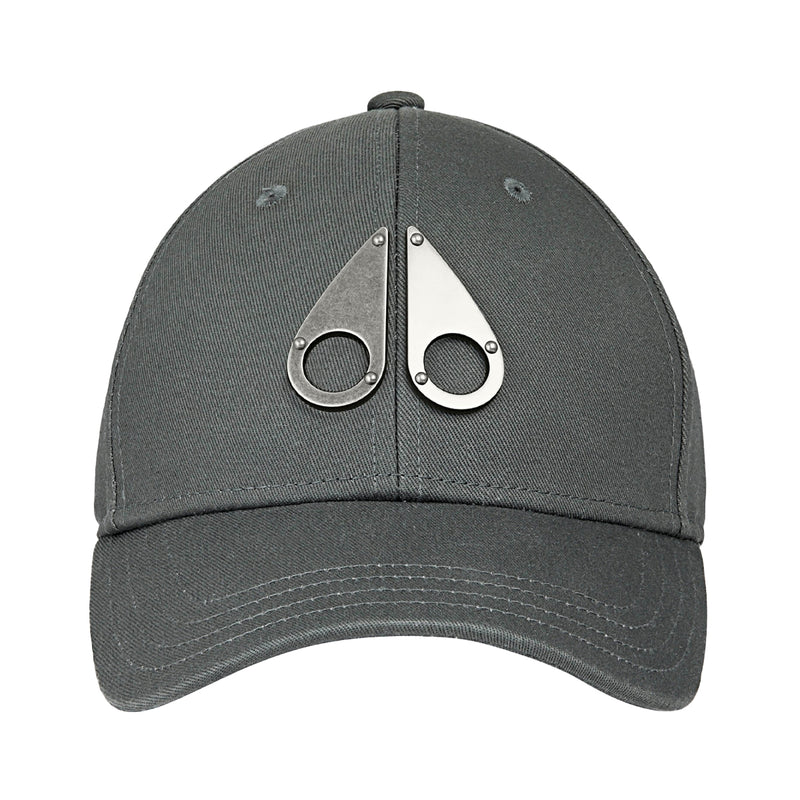 Moose Knuckles Mens Fashion Logo Icon Strapback Hat M13MA534-1111 Kendall Grey