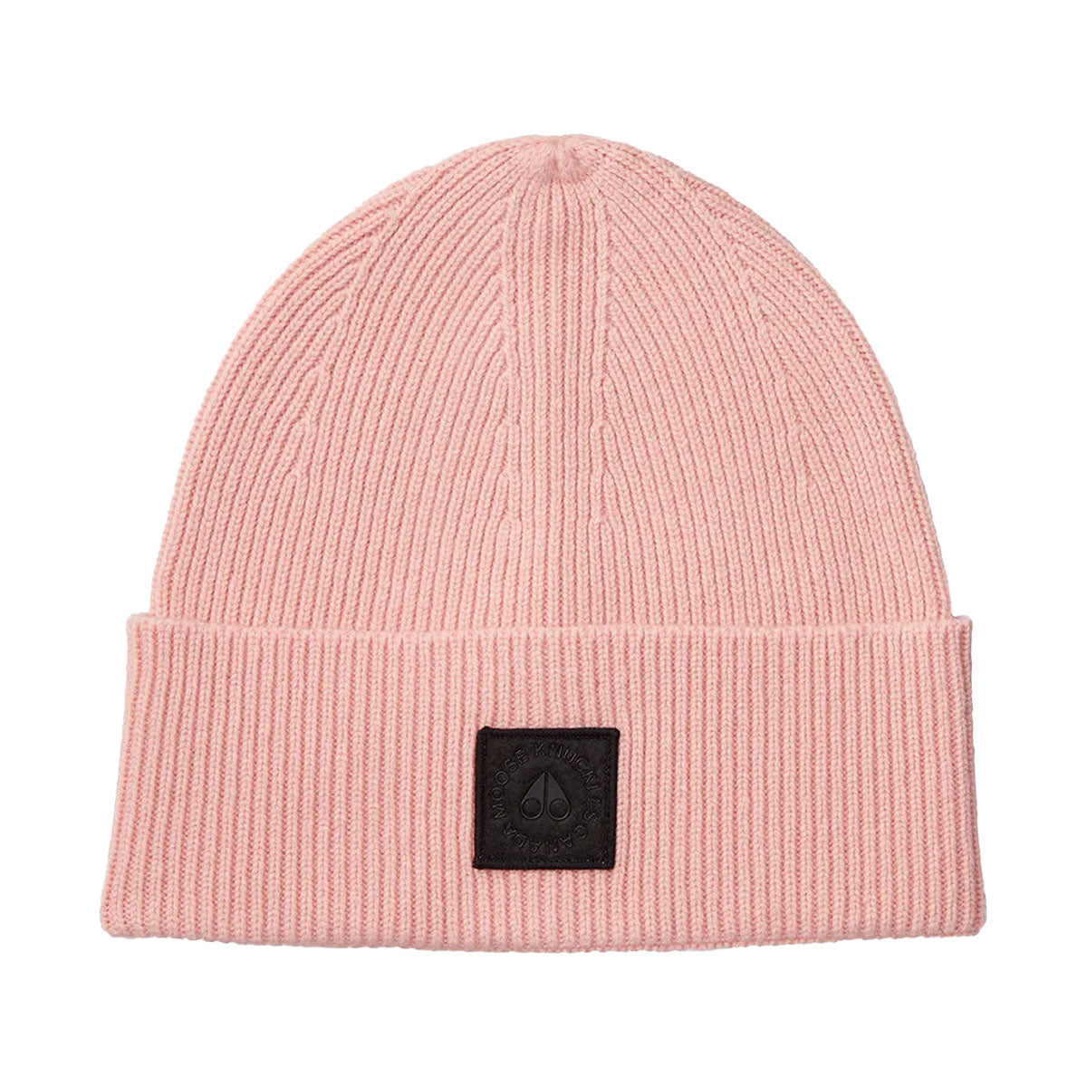 NWT Moose Knuckles Women\'s knit Rose Smoke Snowbank Beanie 100% Merino Wool Moose Knuckles Snowbank Beanie, Black, One Size at Amazon  main image 2