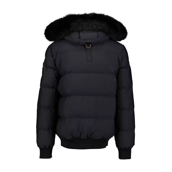 Moose Knuckles Mens Stagg Bomber Jacket M32MB021G-291 Black W/Black ...
