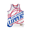 Mitchell & Ness NBA Blown Out Los Angeles Clippers Mens White Jersey
