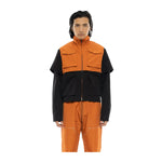 Nash Mens Utility Jacket N002002 Vanta Black/Safety Orange