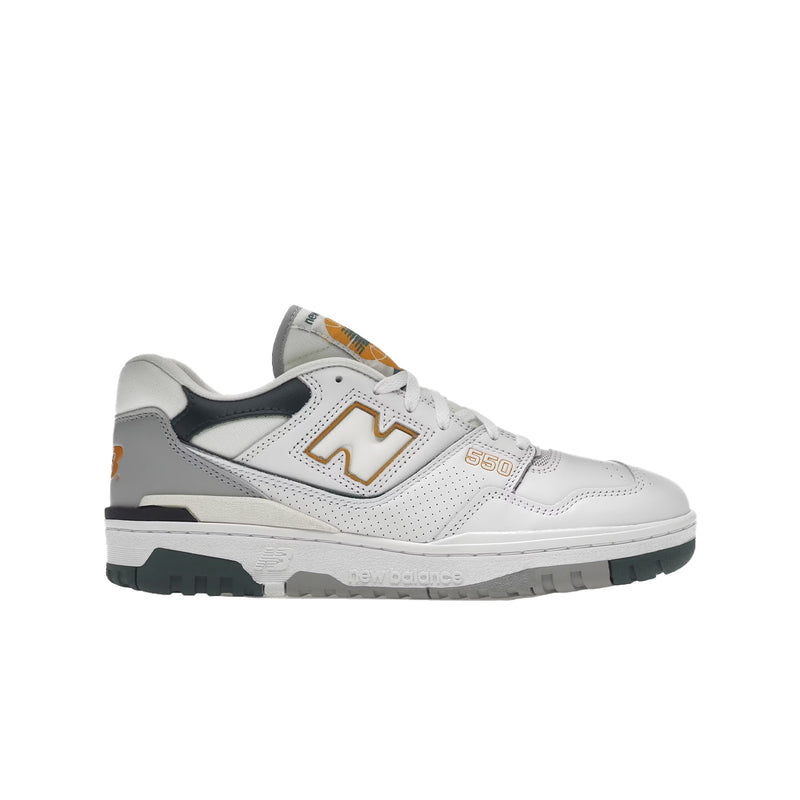 New Balance Mens 550 Casual Sneakers BB550PWC White/Nightwatch Green/Grey