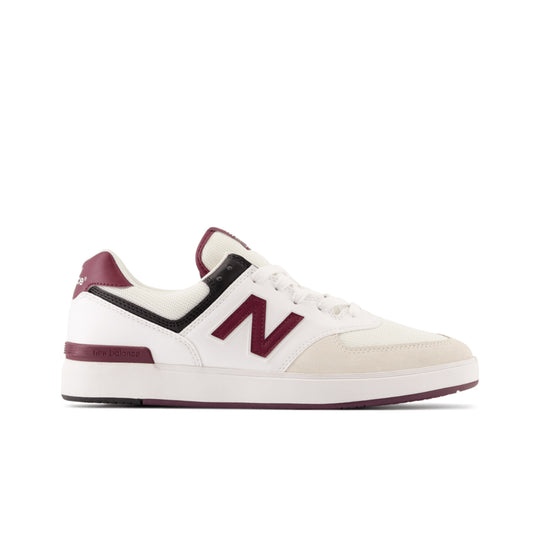New Balance Mens 574 Court Casual Shoes CT574LFF White/Crimson