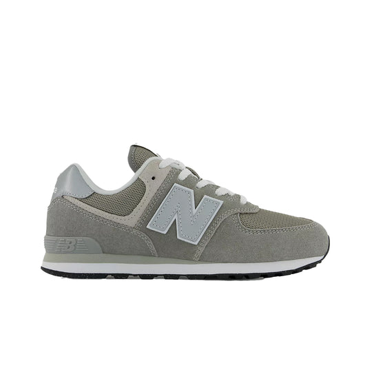 New Balance Grade School 574 Casual Shoes GC574EVG Grey/White