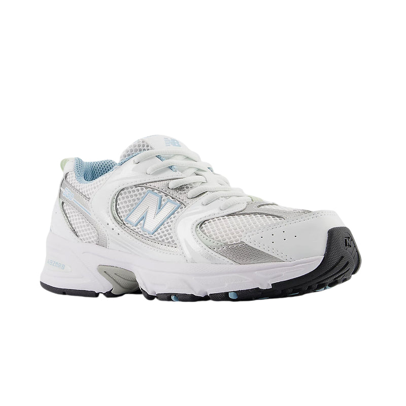 New Balance Grade School 530 Running Sneakers GR530GB White/Chrome Blue