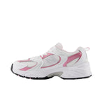 New Balance Grade School 530 Running Sneakers GR530RK White/Pink Sugar
