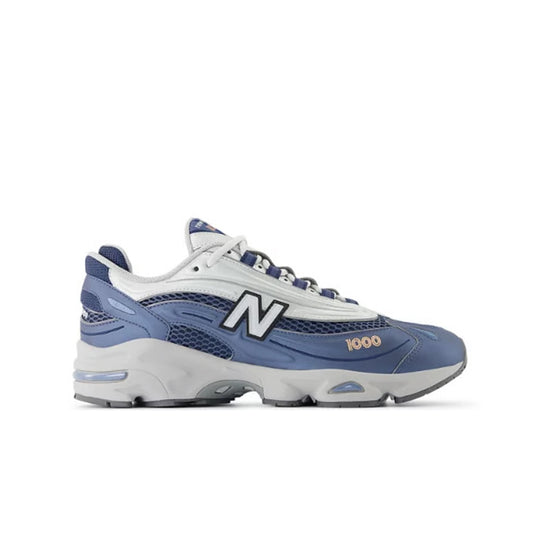 New Balance Unisex 1000 Casual Shoes M1000P Vintage Indigo/Light Silver Metallic/Peach Nectar