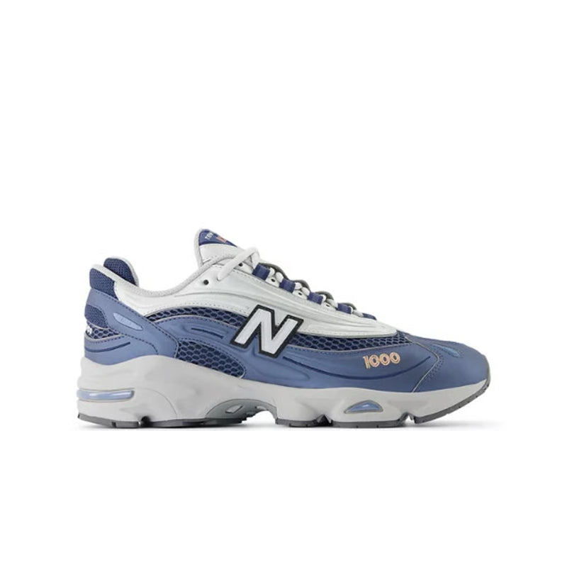 New Balance Unisex 1000 Casual Sneakers M1000P Vintage Indigo/Light Silver Metallic/Peach Nectar