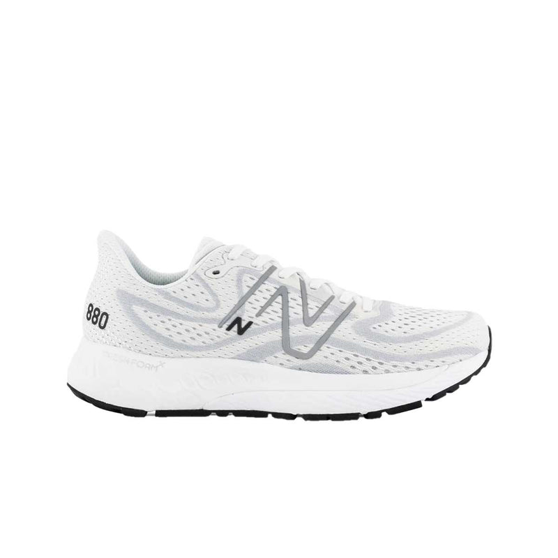 New Balance Mens Fresh Foam X 880v13 Running Sneakers M880W13 White/Granite/Silver Metallic