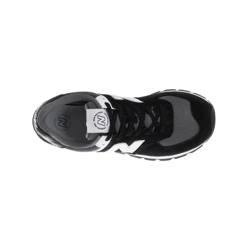 New Balance Mens 574 Rugged Casual Sneakers ML574DBH Black/White