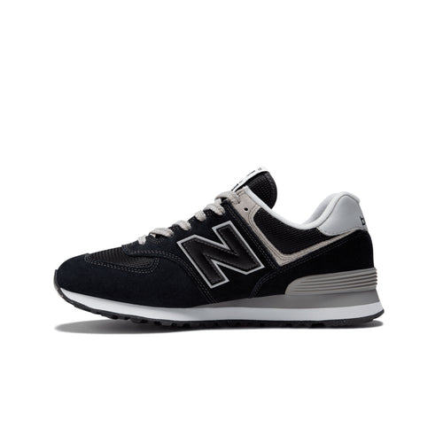 New Balance Mens 574 Core Casual Sneakers ML574EVB Black/White