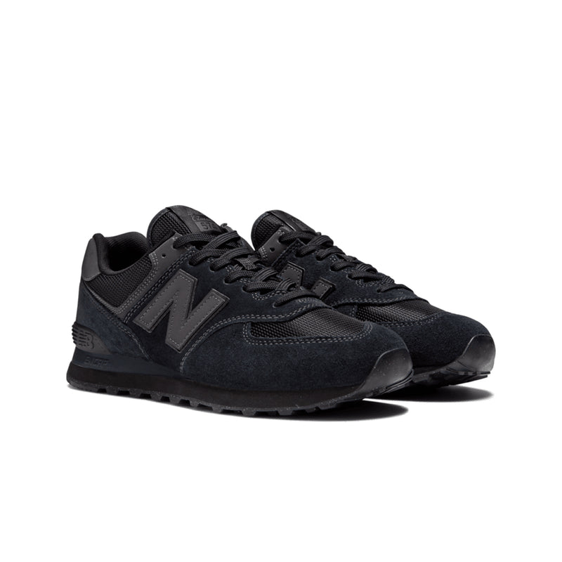 New Balance Mens 574 Core Casual Sneakers ML574EVE Black/Black