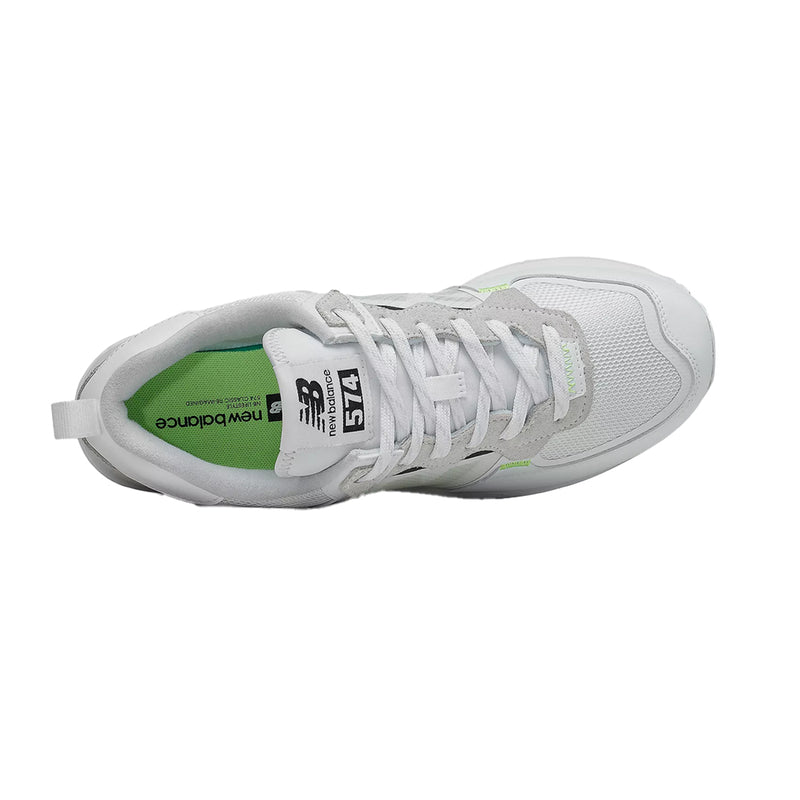 New Balance Mens 574 Casual Sneakers ML574IDE White/Summer Fog