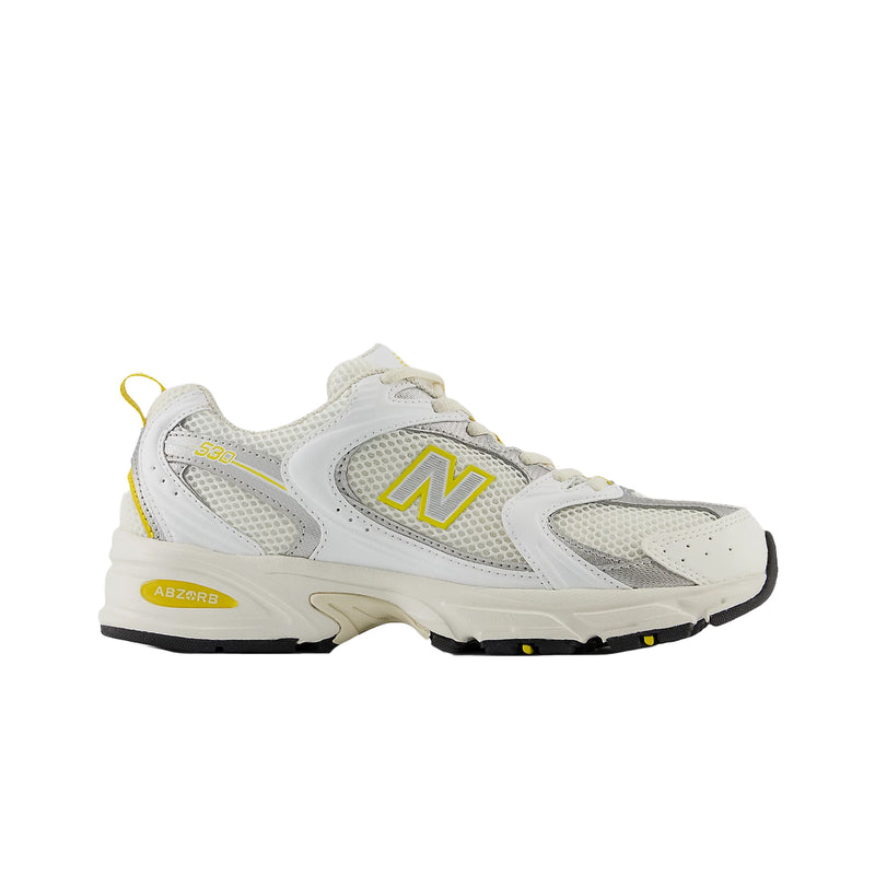 New Balance Mens 530 Running Sneakers MR530SY Sea Salt/White/Ginger Lemon/Silver Metalic