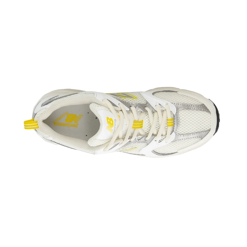 New Balance Mens 530 Running Sneakers MR530SY Sea Salt/White/Ginger Lemon/Silver Metalic