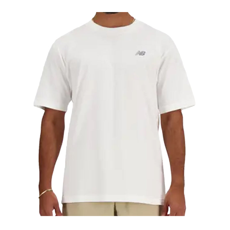 New Balance Mens Sport Essentials Crew Neck T-Shirt MT41509-WT White