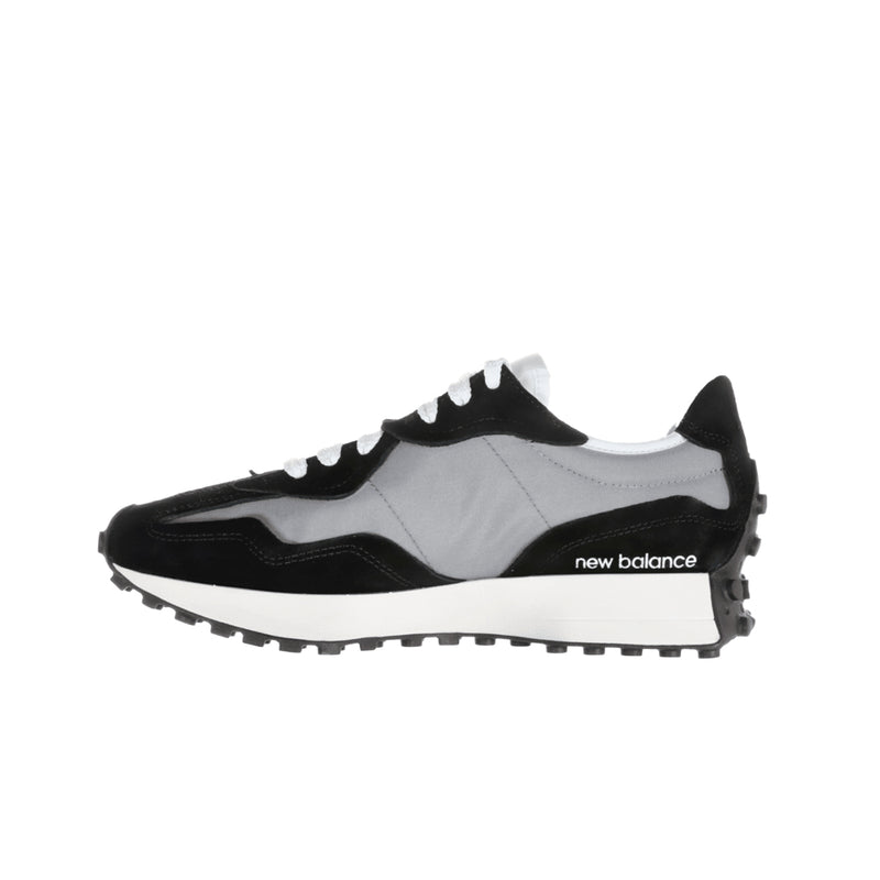 New Balance Unisex 327 Warped Essentials Casual Sneakers U327WEC Black/Shadow Grey