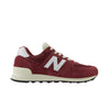 New Balance Unisex 574 Casual Sneakers U574RBK Classic Crimson/White/Angora