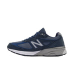 New Balance Mens Auralee x New Balance 990V4 Running Sneakers U990NV4 Navy