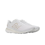 New Balance Womens Fresh Foam X 860v13 Running Sneakers W860W13 White/Light Aluminum/Light Gold Metallic