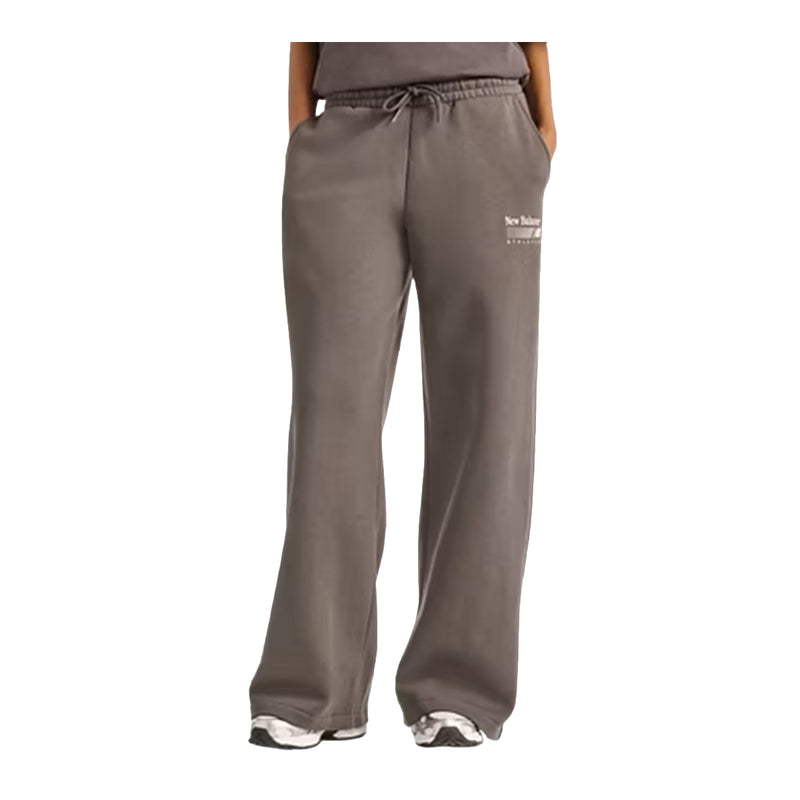 New Balance Womens Trackside Sweatpants WB62983A-BLK Black Cement