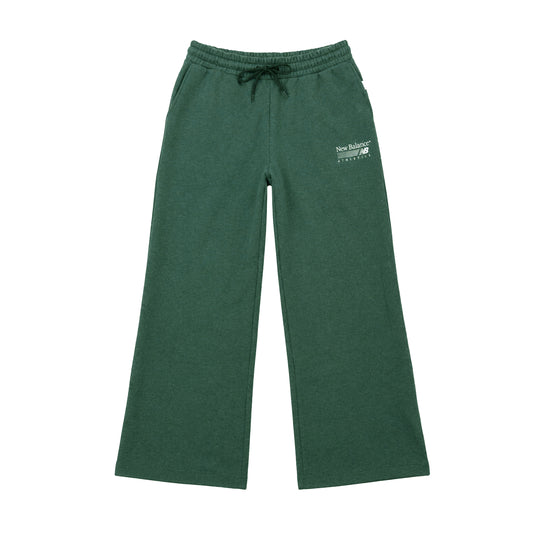 New Balance Womens Trackside Sweatpants WB62983A-NDG Nordic Green Heather