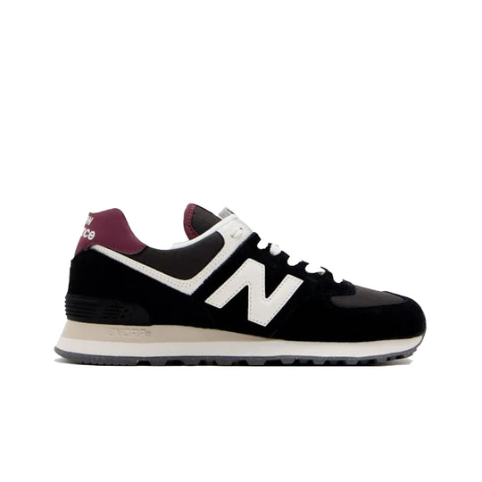 New Balance Womens 574 Casual Sneakers WL574WBE Black/White